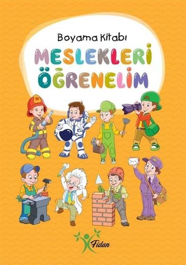 Meslekleri Öğrenelim Boyama Kitabı - Fidan - Image 1