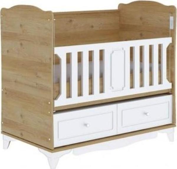 Babyhope Santana 2 Çekmeceli Beşik 60x120cm 975-57 Bebek Beşiği - Image 1