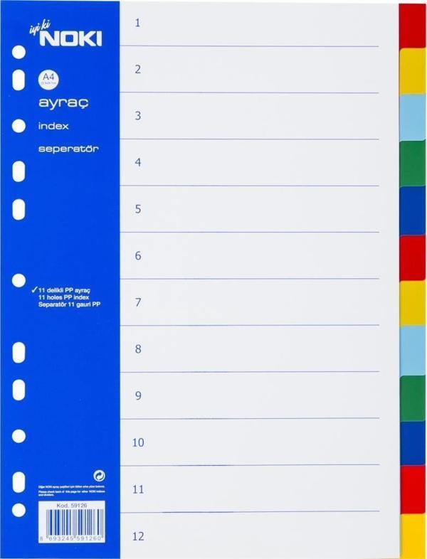 Noki Ayraç Seperatör 12 Renk 59126 - Image 1