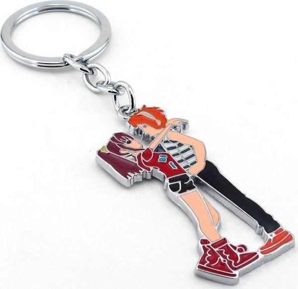 Anime Unisex Sevgililer Kiz Erkek Metal Anahtarlik Kc598 - Image 1