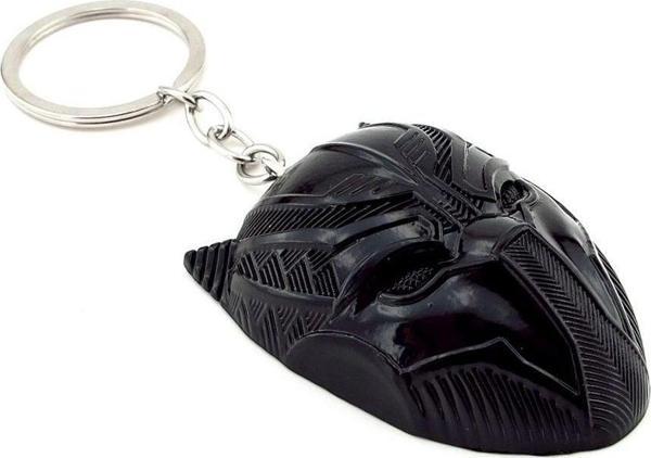 Black Panther Kara Panter Maske Siyah Metal Anahtarlık KC059 - Image 1