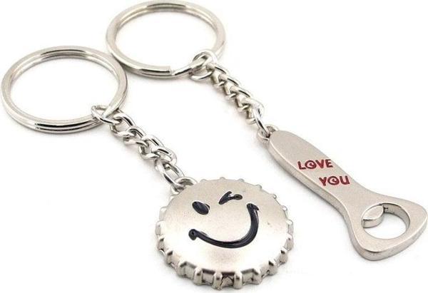 Unisex Kapak Açacak Love You Metal Anahtalik Kc605 - Image 1