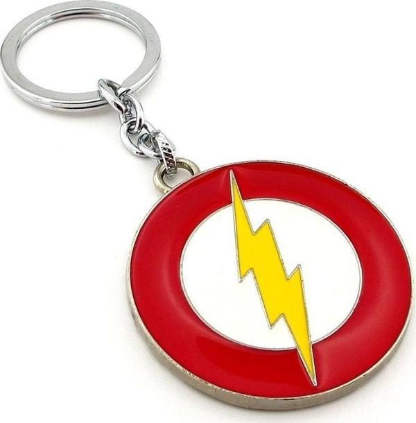 Flash Logo DC Comics Sinema Büyük Boy Metal Anahtarlık KC065 - Image 1