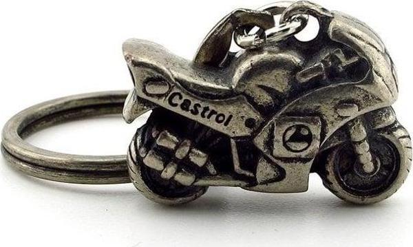 Yarış Motoru Motosiklet Eskitme Metal Anahtarlık Kc851 - Image 1