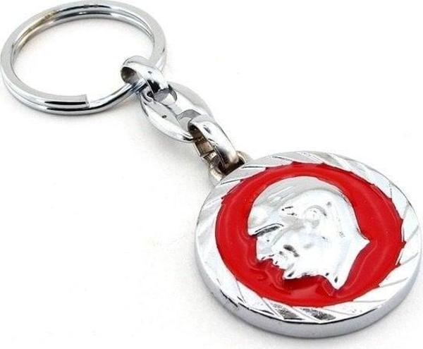 Mustafa Kemal Atatürk Portre Metal Anahtarlık Kırmızı Kc814 - Image 1