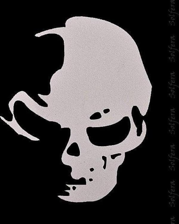 KURUKAFA SKULL HAYALET OTOMOBİL STİCKER ETİKET CS037 - Image 1