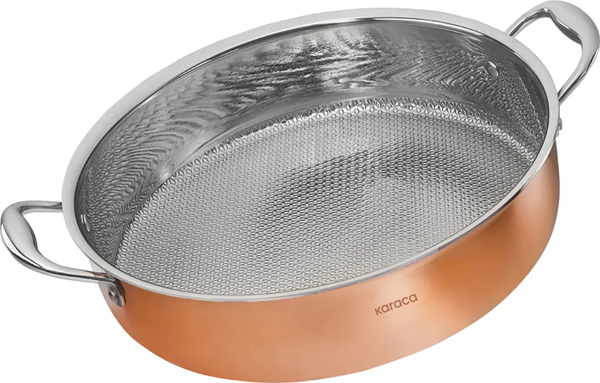 Karaca 3 Ply Power Steel Copper Karnıyarık Tencere 24 cm - Image 1