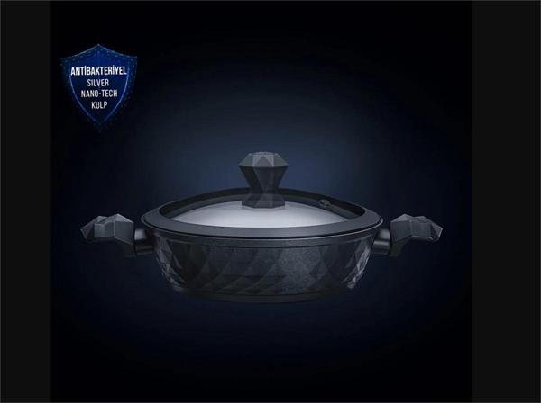 Karaca Bio Diamond 30 cm 5 lt Antibakteriyel İndüksiyon Tabanlı Kulp Karnıyarık Tenceresi - Image 1