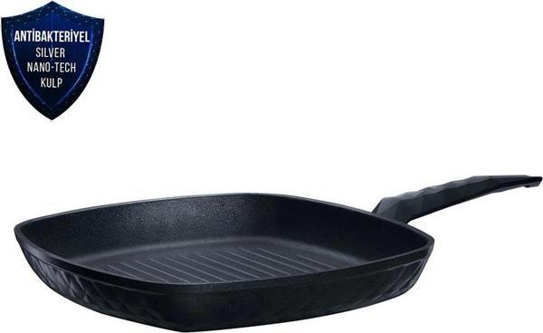 Karaca Bio Diamond Antibakteriyel Kulp İndüksiyon Tabanlı 28 cm Grill Tava - Image 1
