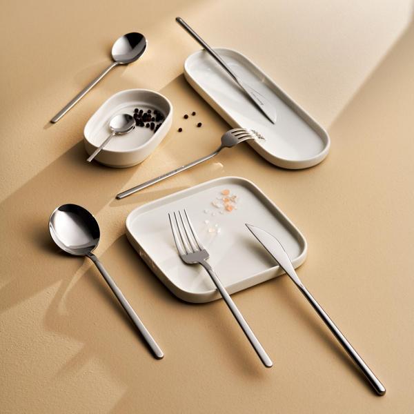 Karaca Elegance Focus Platin 12 Kişilik 84 Parça Çatal Kaşık Bıçak Takımı - Image 1