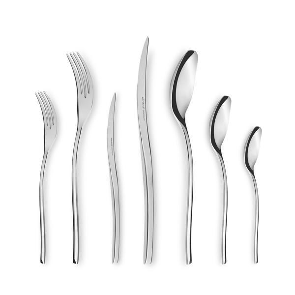 Karaca 316 Premium Dora Platin 12 Kişilik 84 Parça Çatal Kaşık Bıçak Takımı - Image 1