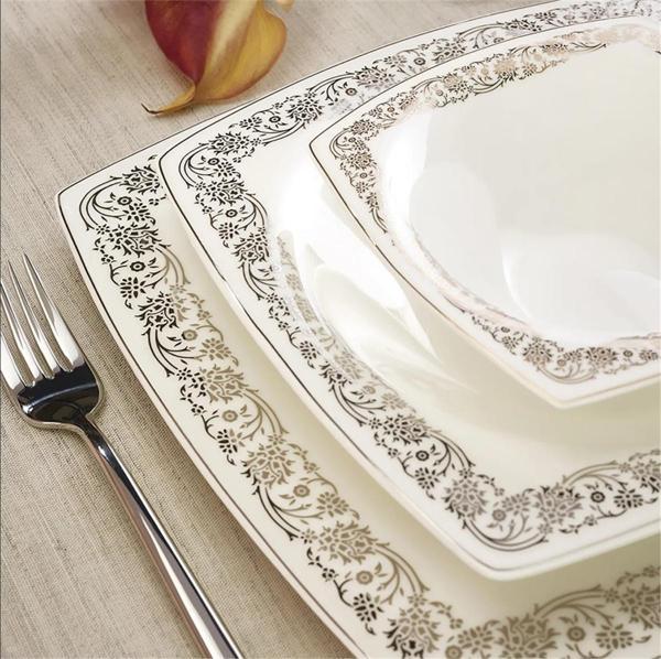 Karaca Fine Pearl Trove 62 Parça 12 Kişilik Yemek Takımı - Image 1