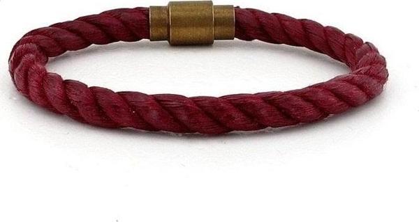 BORDO HALAT BRONZ METAL MANYETİK KLİPSLİ ERKEK BİLEKLİK BT387 - Image 1