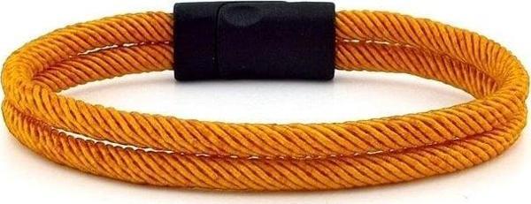 HARDAL SARI İKİ SIRALI METAL MIKNATISLI ERKEK BİLEKLİK M013B - Image 1