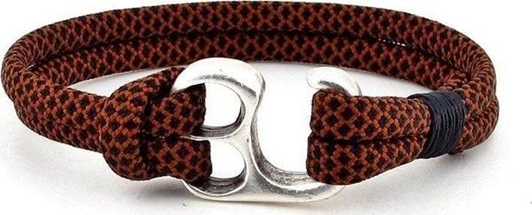 KAHVE SİYAH METAL KANCA ERKEK BİLEKLİK BT140 - Image 1