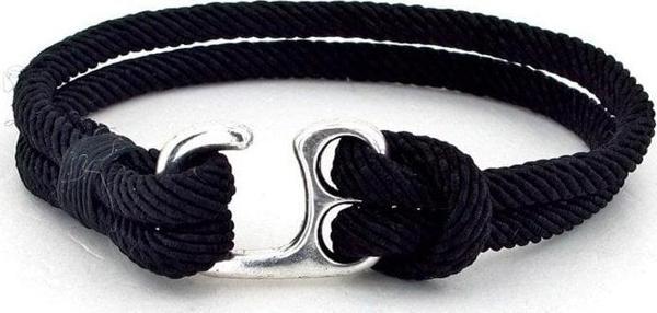 KANCALI SİYAH PARACORD ERKEK BİLEKLİK BT220 - Image 1