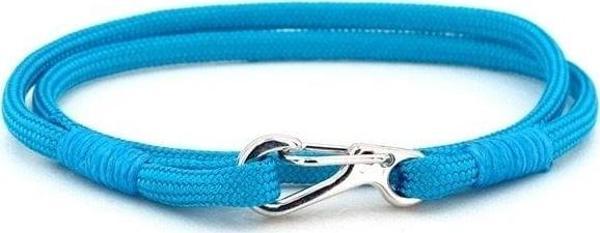 METAL KANCA İKİ SIRALI MAVİ PARACORD ERKEK BİLEKLİK BT416 - Image 1