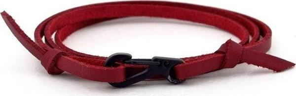 METAL KANCALI ÜÇ SIRA BORDO DERİ ERKEK BİLEKLİK BT486 - Image 1