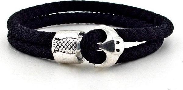 ÖZEL ÖRGÜ ÇAPA SİYAH RENKLİ ERKEK BİLEKLİK BT135 - Image 1