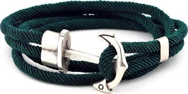 KOYU YEŞİL SARMA BÜYÜK ÇAPALI DOLAMA ERKEK BİLEKLİK BT475 - Image 1