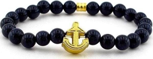 LACİVERT YILDIZ DOĞAL TAŞ ERKEK BİLEKLİK B700 - Image 1