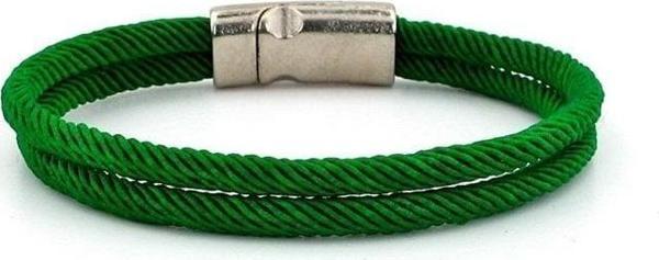 YEŞİL RENKLİ İKİ SIRALI METAL MIKNATISLI ERKEK BİLEKLİK M013T - Image 1