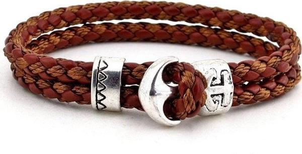 Solfera KAHVERENGİ DERİ ERKEK BİLEKLİK BT071 - Image 1