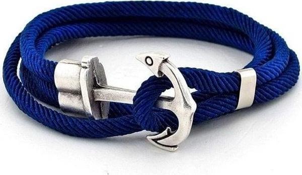Solfera LACİVERT RENKLİ SARMA BÜYÜK ÇAPALI ERKEK BİLEKLİK BT406 - Image 1