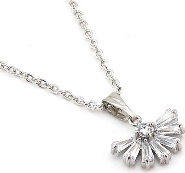 YELPAZE TASARIM PARLAK ZİRKON TAŞLI KADIN KOLYE Q0337 - Image 1