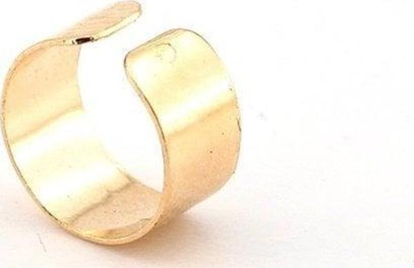 GOLD SARI RENKLİ EARCUFF KULAK KELEPÇESİ DÜZ MODEL EX093 - Image 1