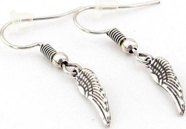 MELEK KANATLARI ANGEL MAT METAL SALLANTILI KADIN KÜPE EX061 - Image 1