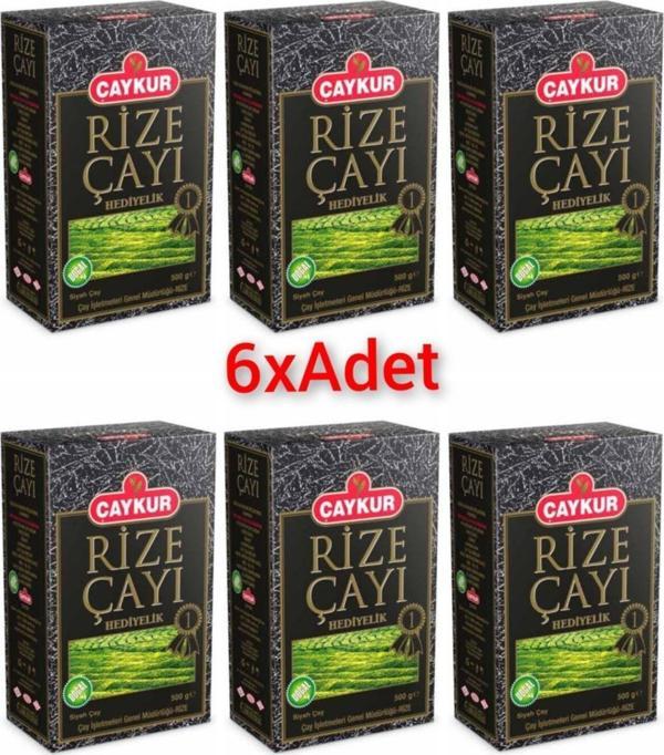 Çaykur 6 x Adet Hediyelik Rize Çayı 500 gr. - Image 1
