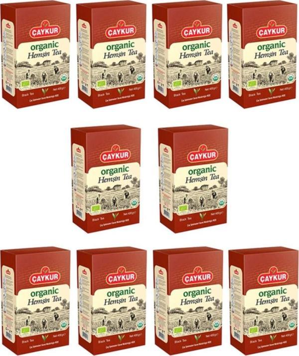 Çaykur Organik Hemşin Siyah Dökme Çay 400 gr. - Karton Kutu - 10 Adet - Image 1