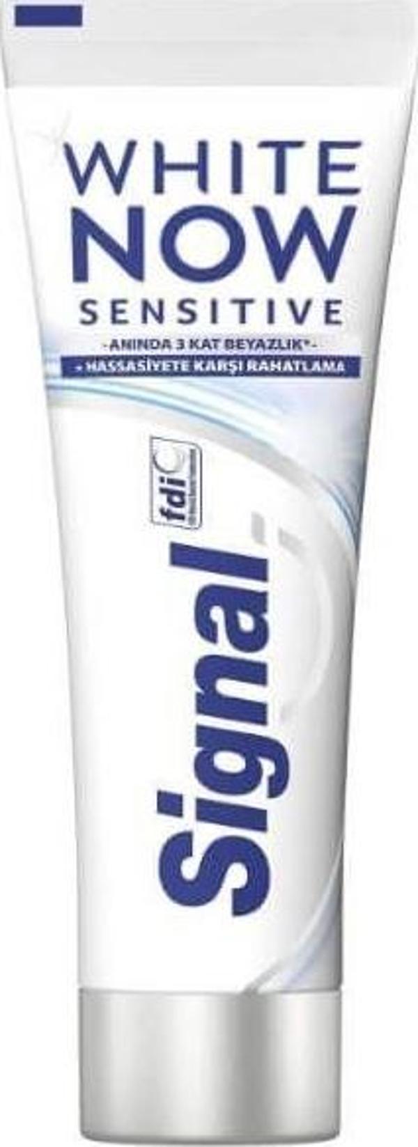 SIGNAL DIS MAC.WHITE NOW 75 ML.SENSITIVE (4'lü) - Image 1