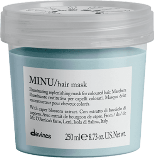 Davines Minu Hair Mask Boyalı Saçlar İçin Koruyucu Saç Maskesi 250ml - Image 1