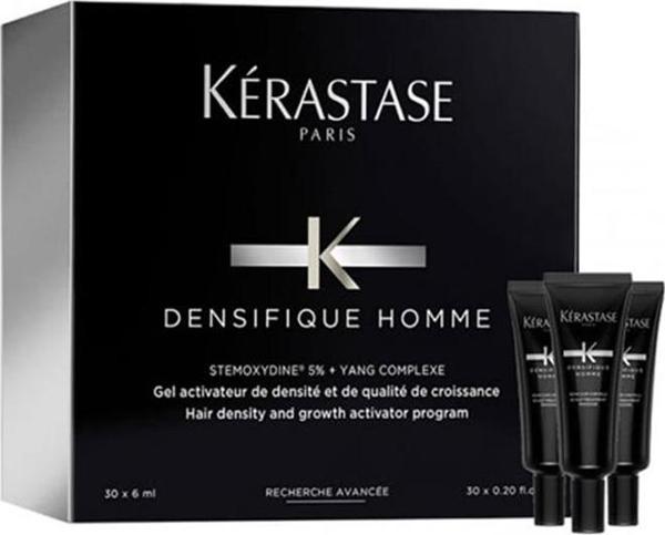 Kerastase Densifique Cure Densifique Homme Saç Yoğunlaştırıcı Bakım Kürü 6mlx30 - Image 1