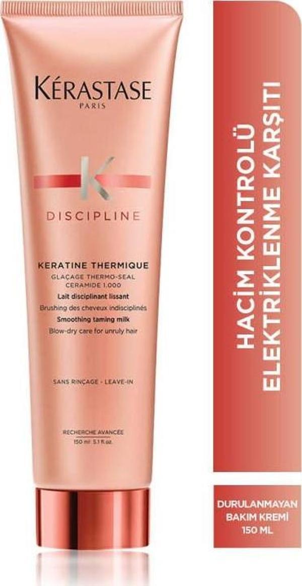 Kerastase Discipline Keratine Thermique Elektriklenme Karşıtı Şekillendirici Saç Bakım Kremi 150ml - Image 1