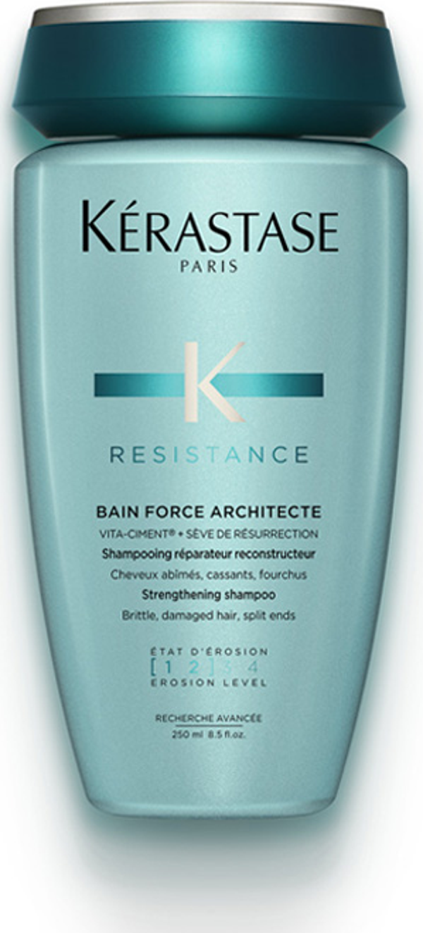 Kerastase Resistance Bain Force Architecte Zayıf ve Yıpranmış Saçlar için Onarıcı Şampuan 250ml - Image 1