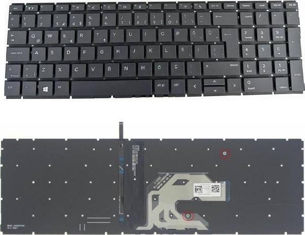 HP ProBook 450 G6, 455 G6, 455R G6 Notebook Klavyesi (Siyah TR) / Işıklı / NBKL0591LD - Image 1
