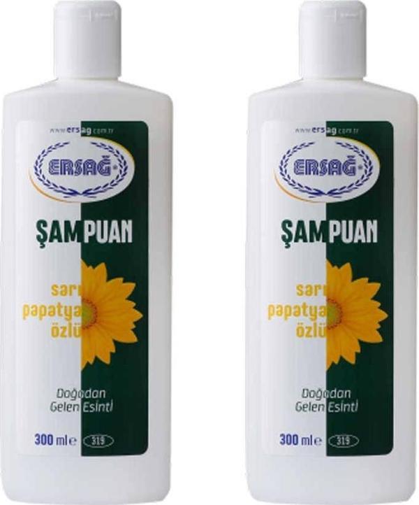 Ersağ Sarı Papatya Özlü Şampuan 300 Ml. * 2 Adet - Image 1