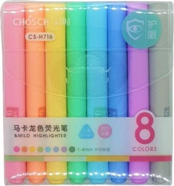 Chosch CS-H716 Fosforlu Kalem 8 Renk - Image 1