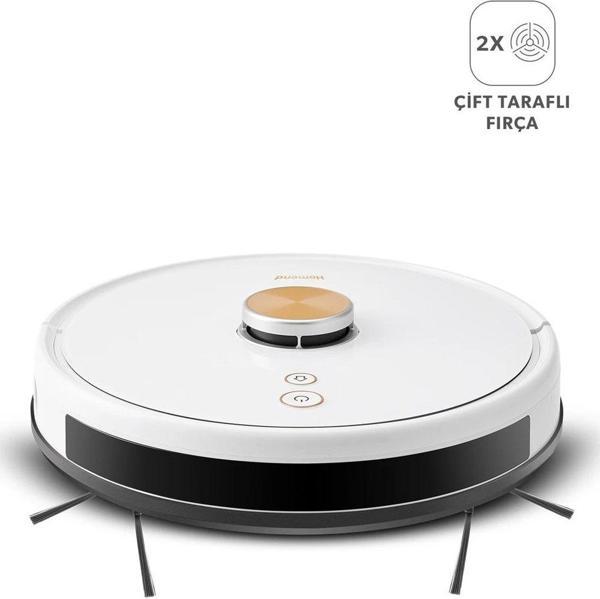 Homend Alex Laser Power 1284H Toz Hazneli Moplu 3 in 1 Akıllı Robot Süpürge - Image 1