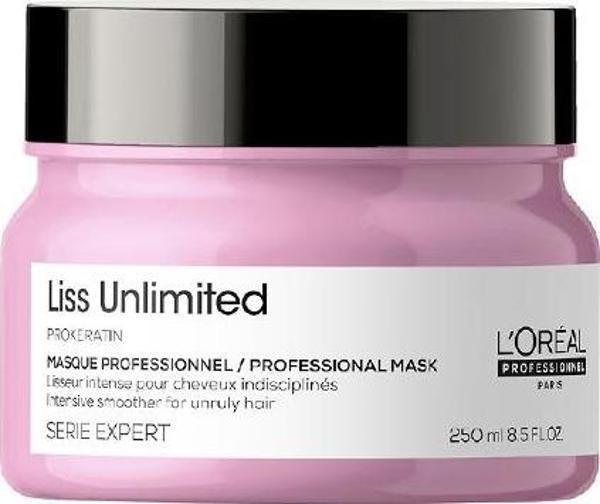 L'Oreal Professionnel Serie Expert Liss Unlimited Elektriklenme Karşıtı ve Yoğun Yumuşaklık Veren Maske 250ml - Image 1