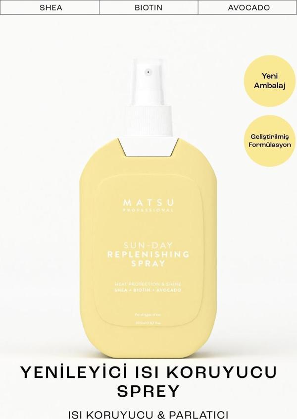 MATSU Sun Day Isıya Karşı Koruyucu Replenishing Saç Bakım Spreyi 200ml - Image 1