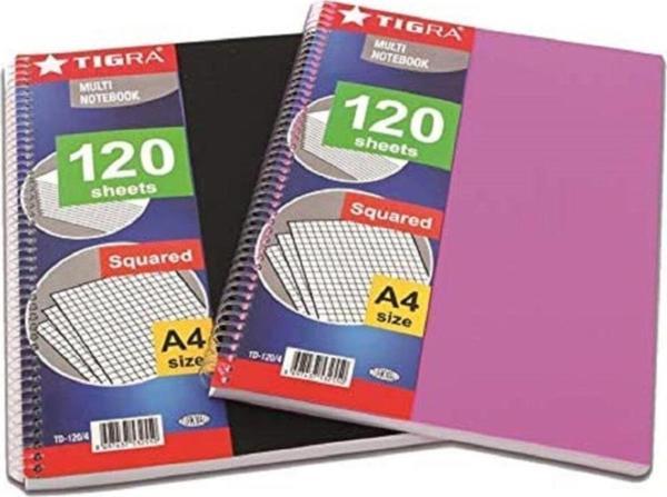 Tigra Defter Pp Kapak Spr 120 Yp Kareli - Image 1