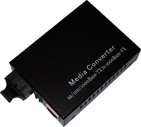 Beek 10/100/1000BaseT-1000LX Media/Rate Converter, SM, SC, 20 km - Image 1
