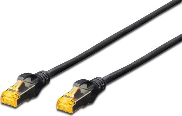 Beek CAT 6A SFTP/PIMF (Pairs In Metal Foil) Patch Kablosu, LSZH, 0,5 metre, AWG 26, Siyah Renk - Image 1