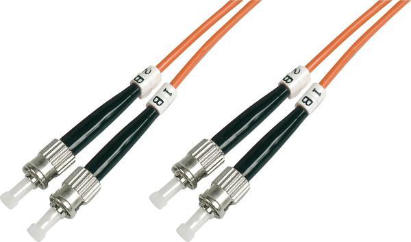 Beek ST-ST Fiber Optik Patch Kablo, Multimode OM 1 62.5/125 Duplex, 3.0mm, LSZH, 3 metre - Image 1