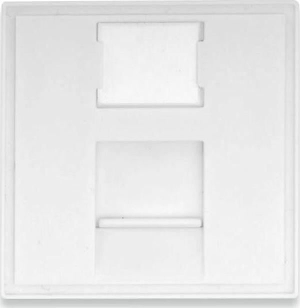 Digitus 45x45mm 1 port Kapaklı Priz Modülü, Şeffaf Etiket Alanına Sahip DN-93802-5 için,  LSOH, Beya - Image 1