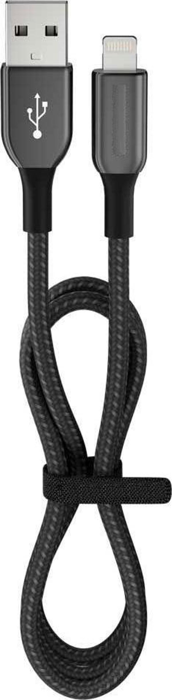 12 Watt 2.4A Usb-A To Lightning 1.2M Hızlı Şarj Kablosu Siyah FC35 - Image 1